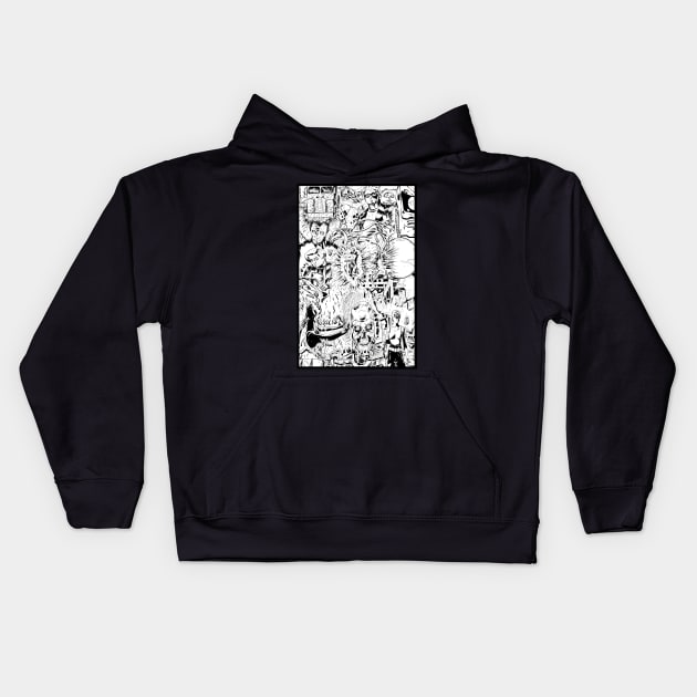 T2 Art Poster (paintchips) Kids Hoodie by paintchips